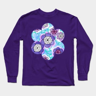 Hexagonal Flowers Long Sleeve T-Shirt